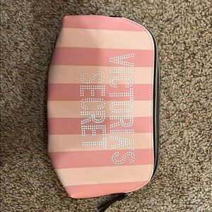 Victoria's Secret Pink Striped Women's Bag cosmetictic bag perfect for travel